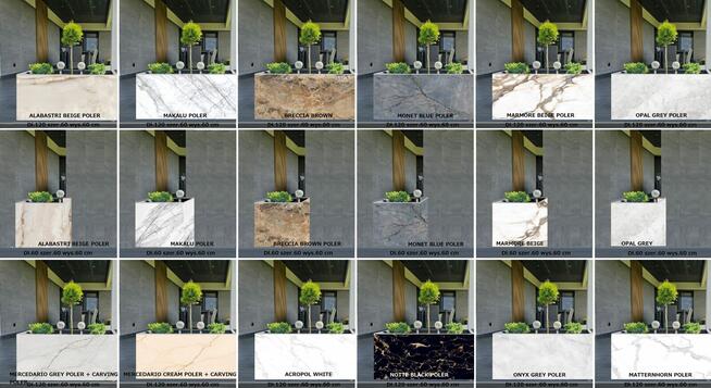 donice do ogrodu i do domu gresowe 60/60 120/60 grubość 2 cm