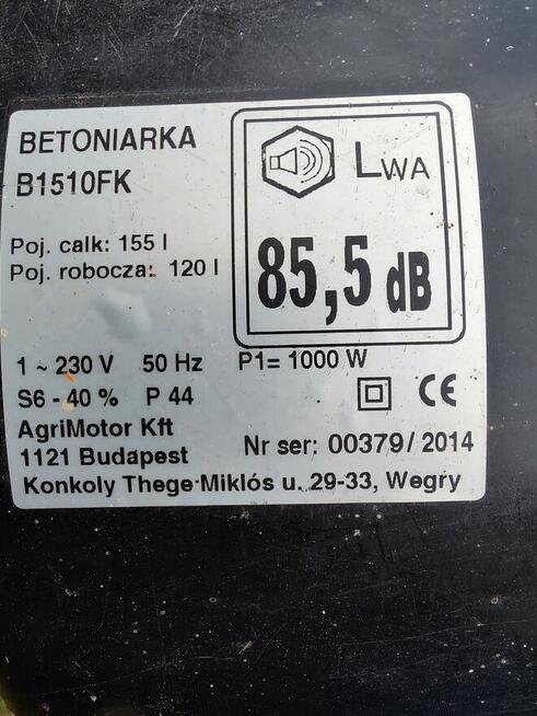 Betoniarkę sprzedam