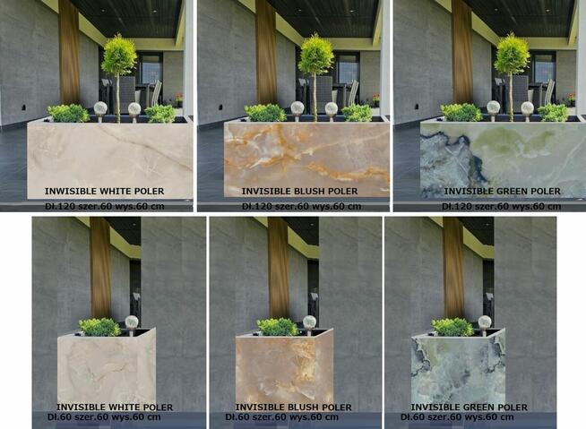 donice do ogrodu i do domu gresowe 60/60 120/60 grubość 2 cm