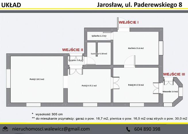 Wynajmę 3-pokojowe mieszkanie w Jarosławiu!