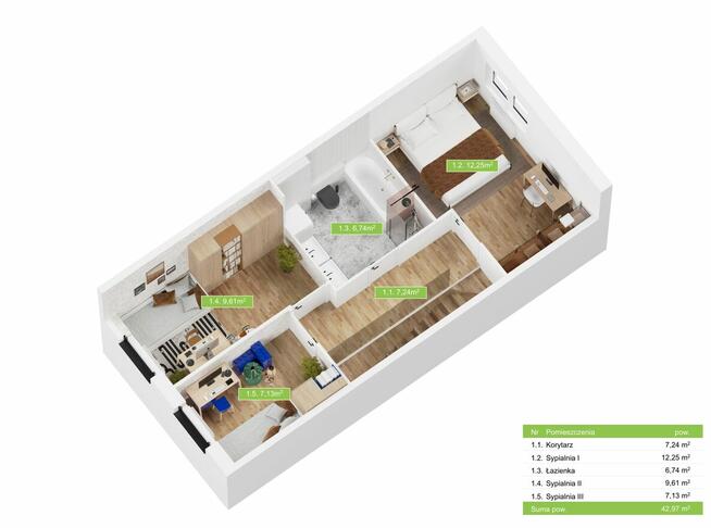 Nowa Pradolina, mieszkanie 62,05m2 z balkonem! Usytuowanie p