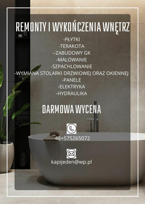 Remonty i wykończenia wnętrz