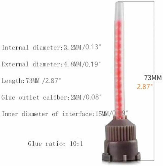 Końcówka dysze do mieszania epoksydowa mieszacz aplikator