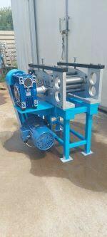 Zestaw maszyn do produkcji siatki cięto-ciągnionej