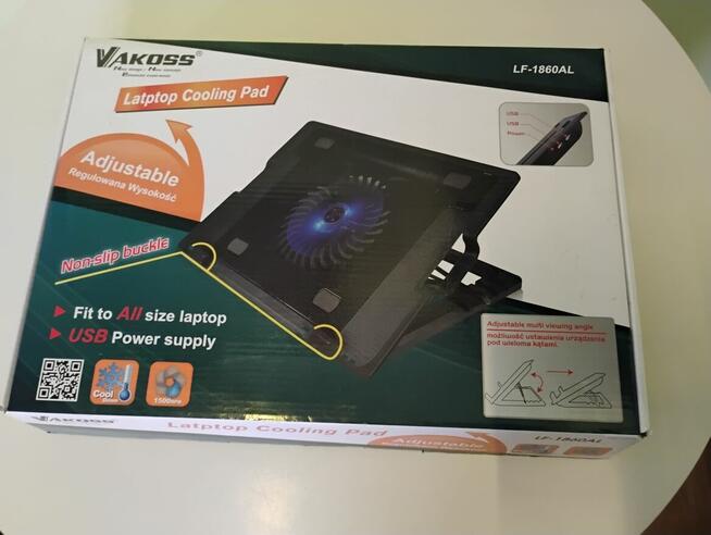 Podstawka chłodząca VAKOSS do laptopa 17 cali LF-1854LK Czar