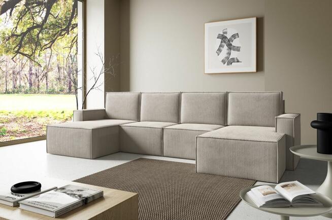 Modułowa Sofa Narożna PORTO – Welurowa Tkanina + Dostawa