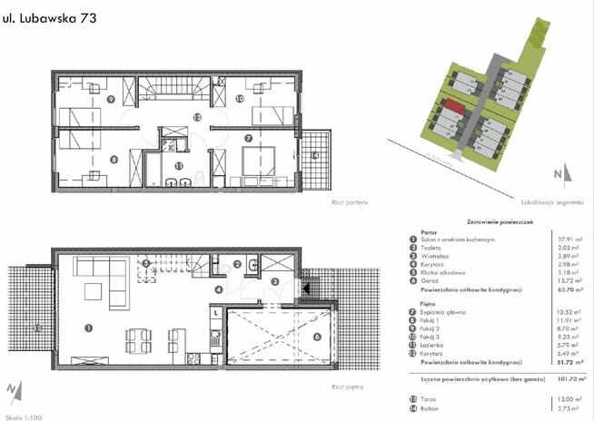 Dom z zabudowie szeregowej ul. Lubawska Wrocław