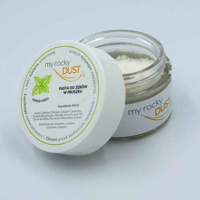 Proszek do zębów miętowy wybielający