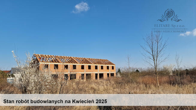 DOM szereg środkowy 102,50m2 z działką 148m2m2, Iwiny Siechnice