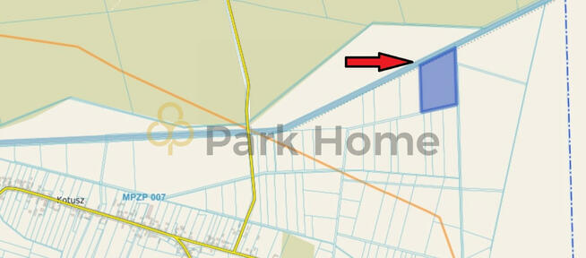 Działka rolna Kotusz gm. Kamieniec,