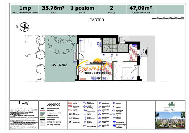 Sprzedam,pow. 47,09m²,2pokoje,Odbiór 09.2025r.