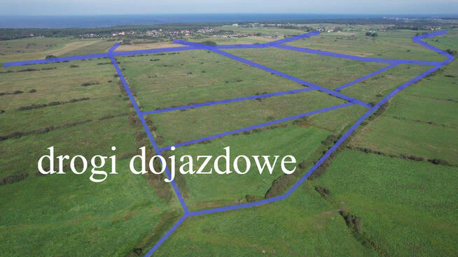 Działka 3 km od morza, Bobolin, Dąbki pod Darłowem