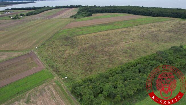 Działka nad jeziorem blisko morza Łabusz Koszalin