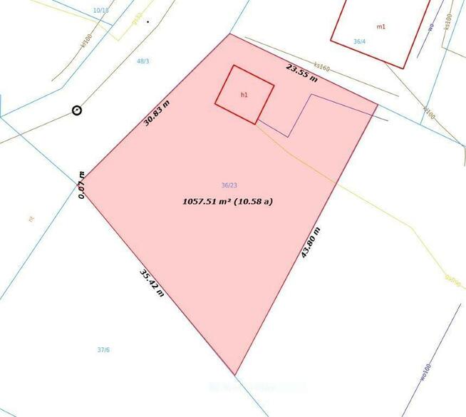 Świdwin Łąkowo działka 1000 m2 z kioskiem 36 m2