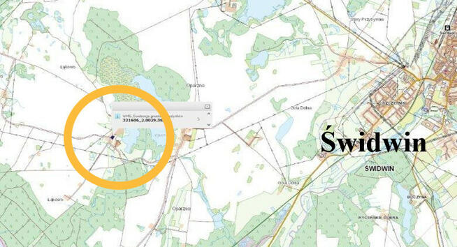 Świdwin Łąkowo działka 1000 m2 z kioskiem 36 m2
