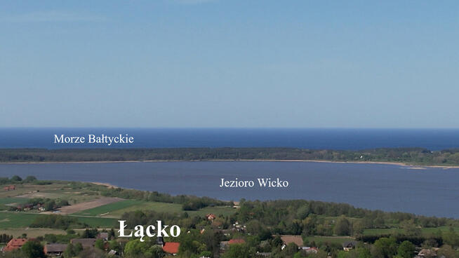 Działka bud. 2,90 ha nad morzem i jeziorem Łącko