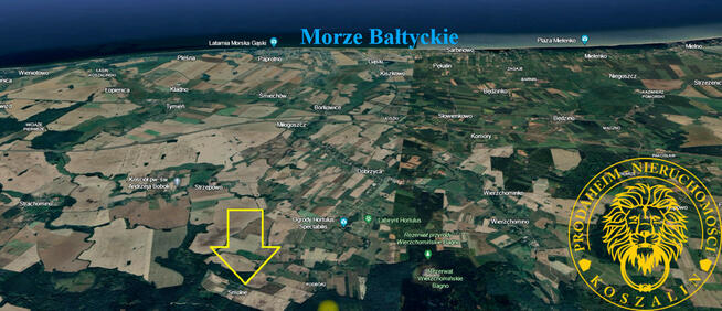 Działka budowl. 15 km od morza Smolne za Dobrzycą