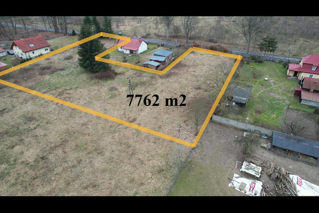 Szczeglino Mokre działka 7762 m2 przy drodze