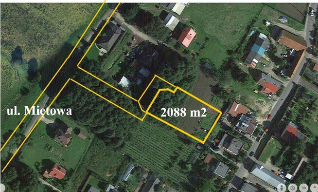 Kretomino działka budowlana 2001 m2