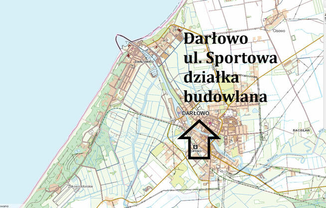 Darłowo. Zu verkaufen ein großes Baugrundstück.
