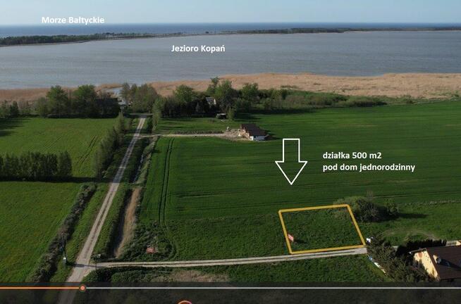 Kopań działka nad nad jeziorem oraz 1 km do morza