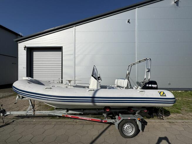 RIB Zodiac 550, Evinrude 90 + przyczepa