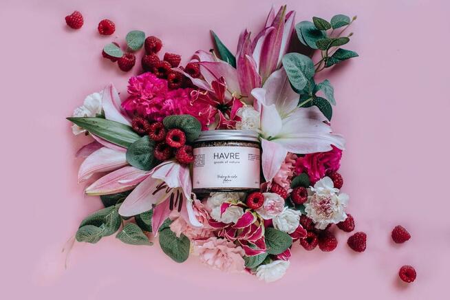 Malinowy peeling do ciała - Havre Cosmetics