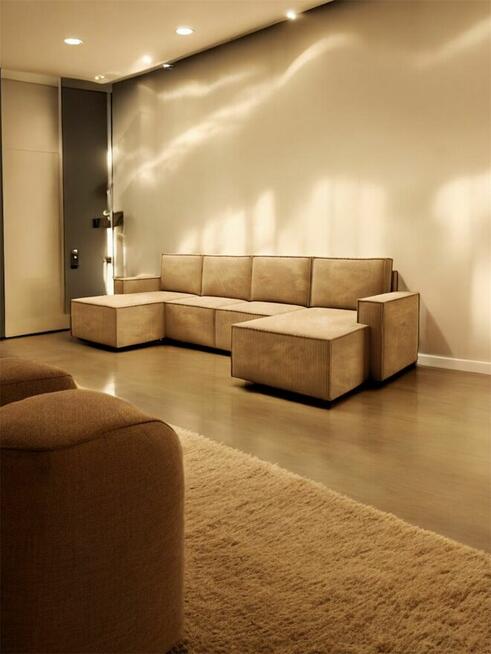 Modułowa Sofa Narożna PORTO – Welurowa Tkanina + Dostawa