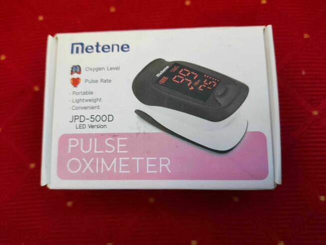 Pulsoksymetr Pulsometr Metene Jumper JPD-500D medyczny tętno