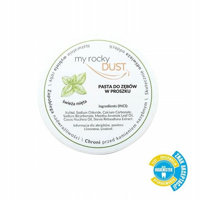 Proszek do zębów miętowy wybielający