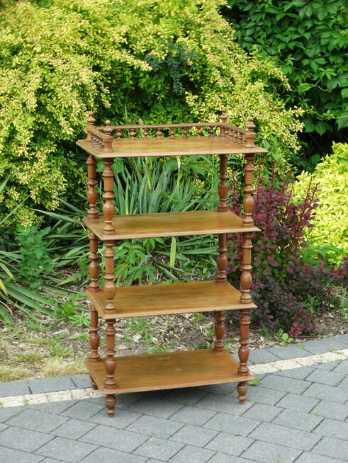 Antyczna galeryjka eklektyczna etażerka szafka mały regał ..