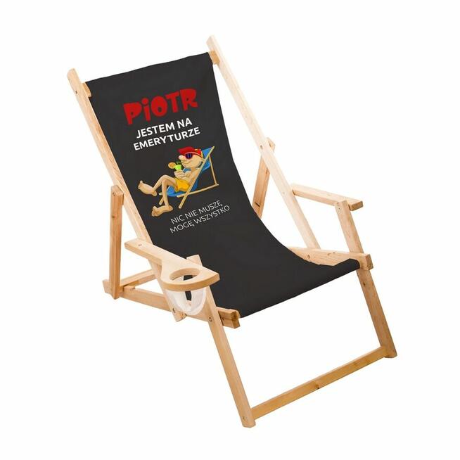 Leżak ogrodowy z własny nadrukiem produkcja własny wzór prez