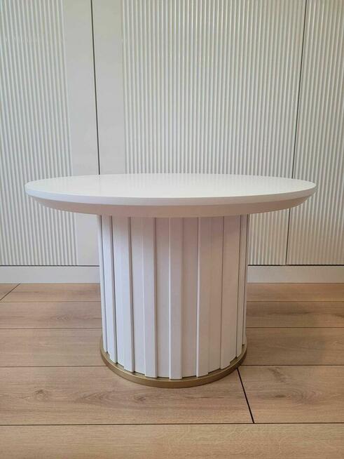 Stolik kawowy z kolekcji COMODO, ława, lamele, AKANT Meble