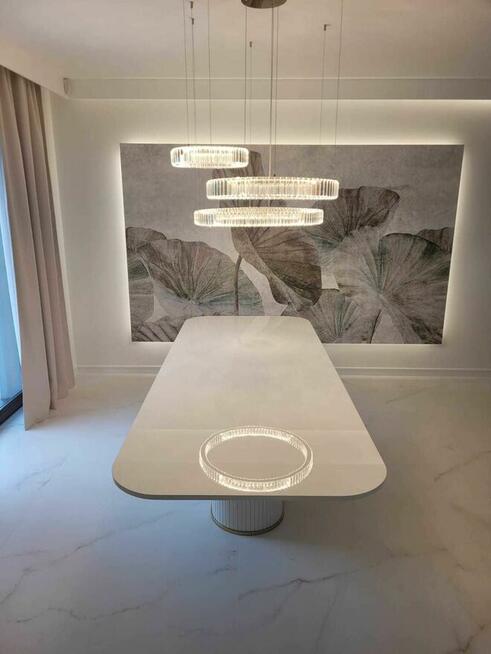 Stół FUNDIO, jadalnia, salon, lamele AKANT Meble