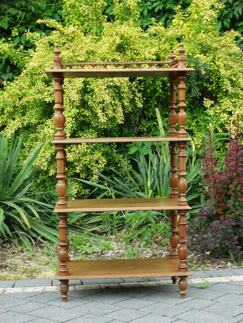 Antyczna galeryjka eklektyczna etażerka szafka mały regał ..