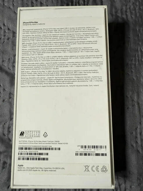 Nowy iPhone 15 pro max 256GB