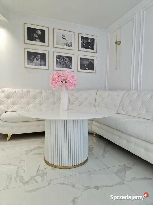 Stolik kawowy blat SLIM, stolik, ława, lamele, AKANT Meble