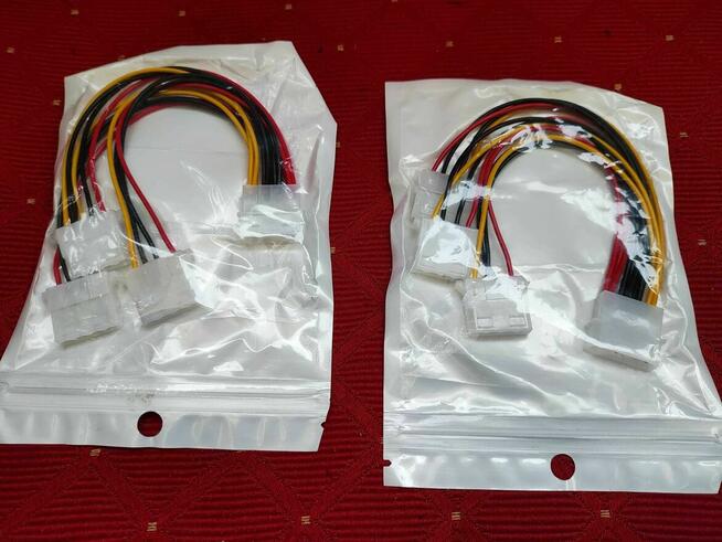 Adapter Molex do Dysku Nagrywarki kabel zasilający do PC