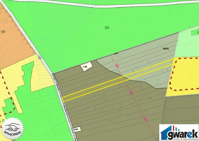 Działka Leśna, 15420 m2, Zederman