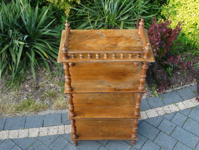 Antyczna galeryjka eklektyczna etażerka szafka mały regał ..