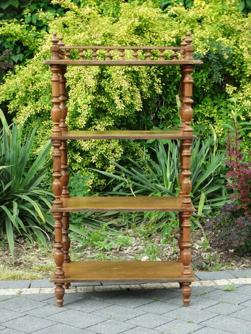 Antyczna galeryjka eklektyczna etażerka szafka mały regał ..