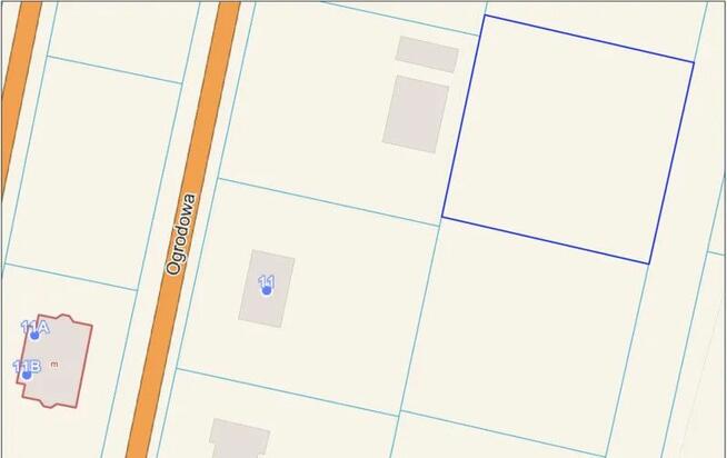 Działka inwestycyjna Wiślinka gm. Pruszcz Gdański, Ogrodowa