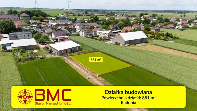 Działka budowlana Radonia gm. Wielowieś,