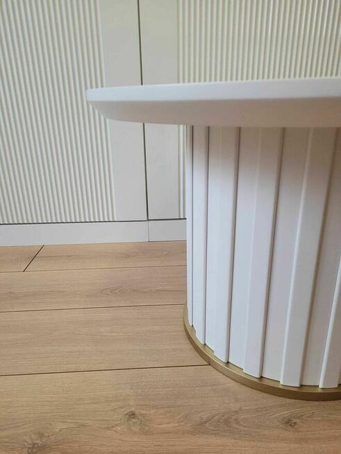 Stolik kawowy z kolekcji COMODO, ława, lamele, AKANT Meble