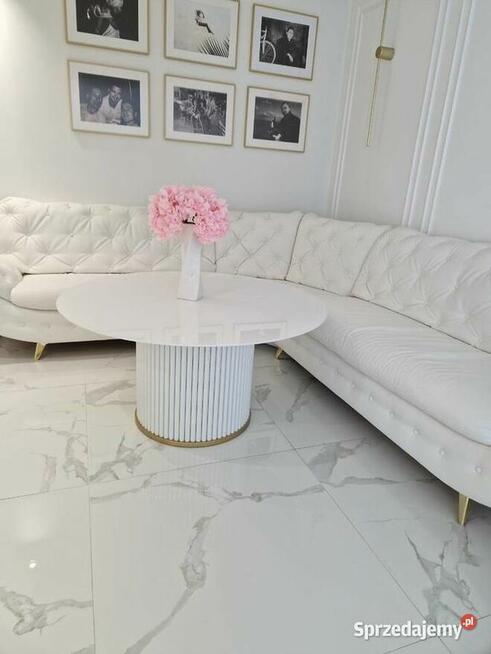 Stolik kawowy blat SLIM, stolik, ława, lamele, AKANT Meble