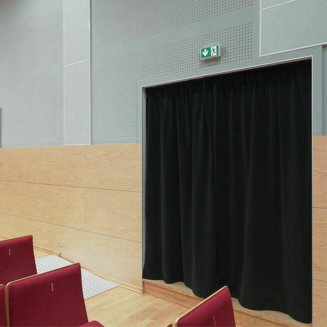 Kurtyna akustyczna 250 cm – czarna zasłona dźwiękoszczelna
