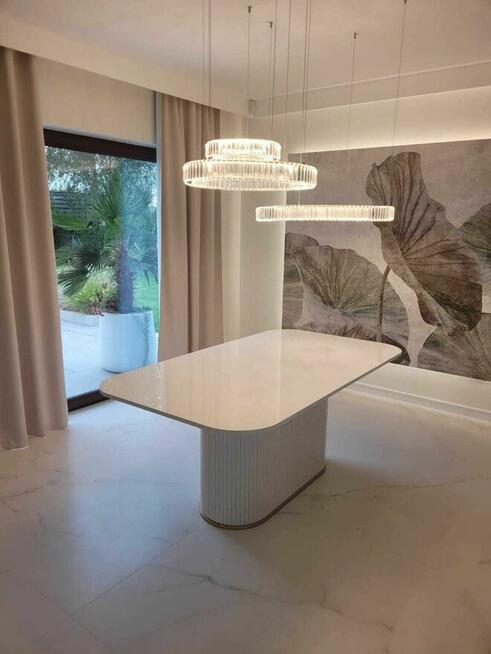 Stół FUNDIO, jadalnia, salon, lamele AKANT Meble