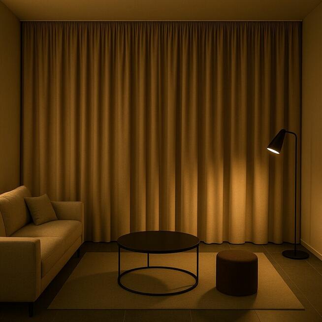 Zasłona zaciemniająca Blackout na wymiar - trudnopalna