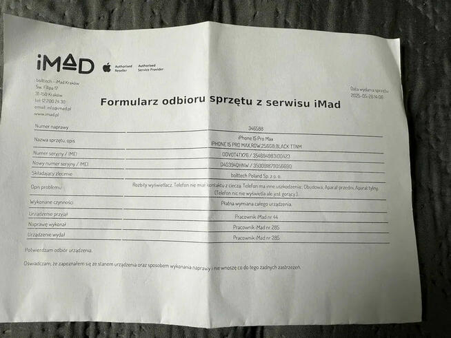 Nowy iPhone 15 pro max 256GB