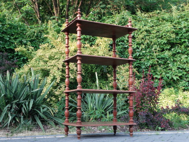 Antyczna galeryjka eklektyczna etażerka szafka mały regał ..